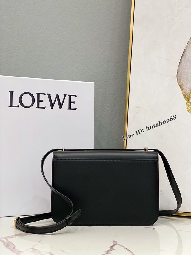 Loewe專櫃2022全新Goya系列中號手袋 羅意威爆款純色全皮肩背斜挎女包 lyw1066